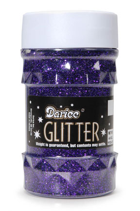 Darice Glitter 4 oz Jar - Purple