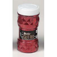 Darice Glitter 8 oz Jar - Red