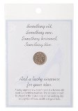 Six Pence For Bride's Shoe on a Card - Wedding Traditiona