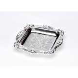 Wedding Favors - 3" Silver Square Tray, 15/Pkg