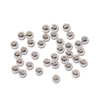 Darice Sterling Siver 2mm Round Beads - 100