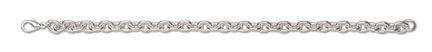 Darice Jewelry Designer Charm Bracelet 7" Bright Silver