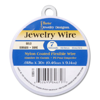 Darice Jewelry Designer 7 Strand EZ Bead Wire Gold, 30 feet