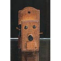Darice Miniatures - Antique Wood Wall Phone, 2"