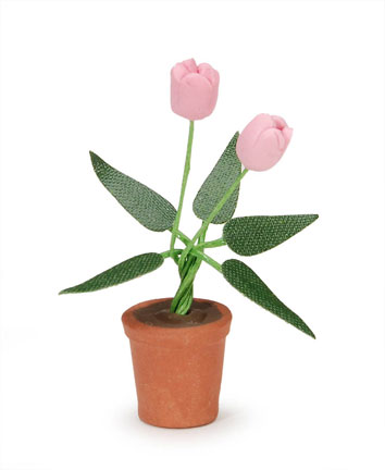 Darice Timeless Minis - Pink Tulips in Pot