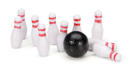 Darice Timeless Minis - Bowling Set Splatterware