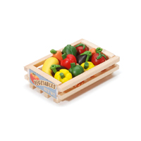 Darice Timeless Minis - Wood Crate with Vegetables