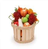 Darice Everyday Minis - Fall Basket with Fruits & Vegetables