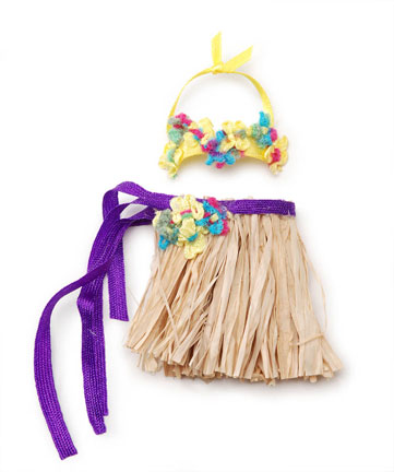 Darice Timeless Minis - Grass Skirt with Flower Top