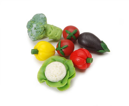 Darice Everyday Minis - Assorted Vegetables 7 Pc