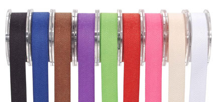 Darice Twill Ribbons 5/8" x 4' 9 Rolls, 9 Colors