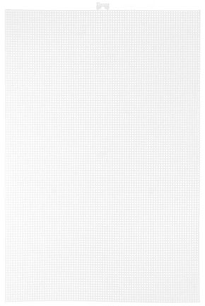 Darice Plastic Canvas 7 Hole, White 12x18" - 12 Pack