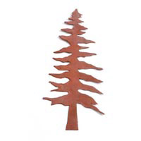 Darice Rusted Metals - 4 1/8" Rusted Tin Pine Tree 2 pc