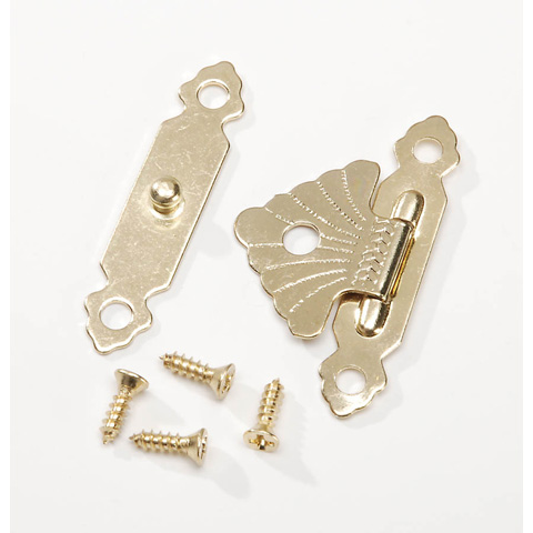Darice Craft Designer Brass Clasp Button - Curved - 1-1/2 inches - 1 set