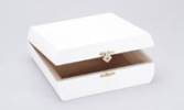 Darice Wood Purse - 7.25 X 7.25 White Wood Purse Box
