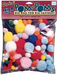 Darice Pom Poms - Big Value Assorted Everyday