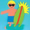 Darice Foamies Kit - Surfer Boy - 6 Pack