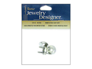 Darice Jewelry Designer Purse Magnetic Clasp Set Silver