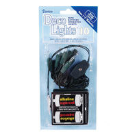 Darice 10-light Clear, Battery with on/off switch