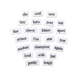 Word Beads Friends White