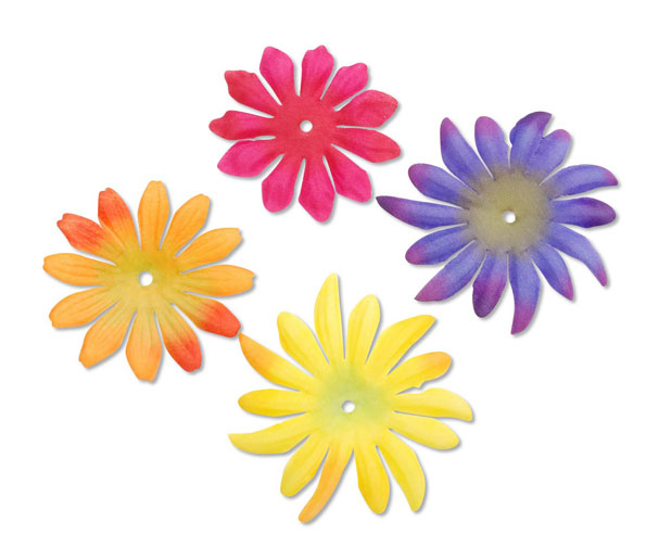 Darice Finishing Accents - Mum Daisy Petals x 40 - Designer Colors