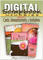 Digital Scrapbook Memories - Cards, Announcements & Invitations
