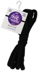 Dimensions Feltworks 100% Wool Cord 84" Black