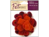 Dimensions Feltworks Wool Red Looped Bow