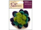 Dimensions Feltworks Wool Blue Looped Bow