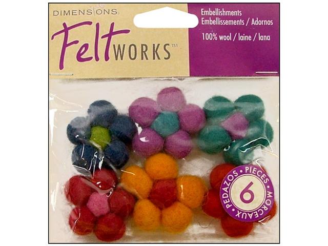 Dimensions Feltworks Wool Mini Ball Flower