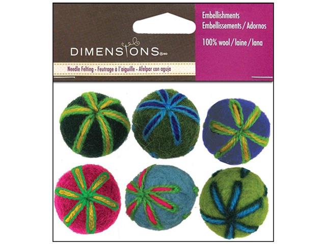 Dimensions Feltworks Wool Ball Embroidered