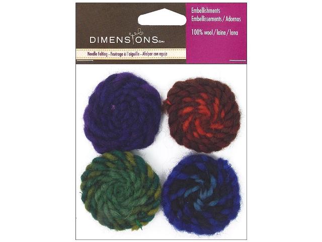 Dimensions Feltworks Wool Spirals Cool