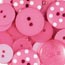 Doodlebug Monochromatic Buttons - Bubblegum