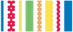 Doodlebug Paper Frills 8-Spool Assortment - Primary