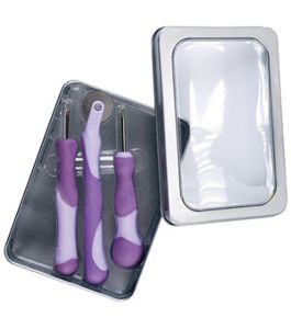 Dritz Ergonomic Tool Trio Tin Ripper/Awl/Trace Wheel