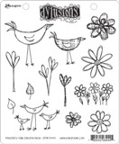 Dyan Reaveley's Dylusions Cling Stamp Collection - How Does Your Garden Grow