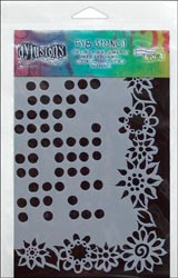 Dyan Reaveley's Dylusions Stencil 5x8 - Dotted Flowers