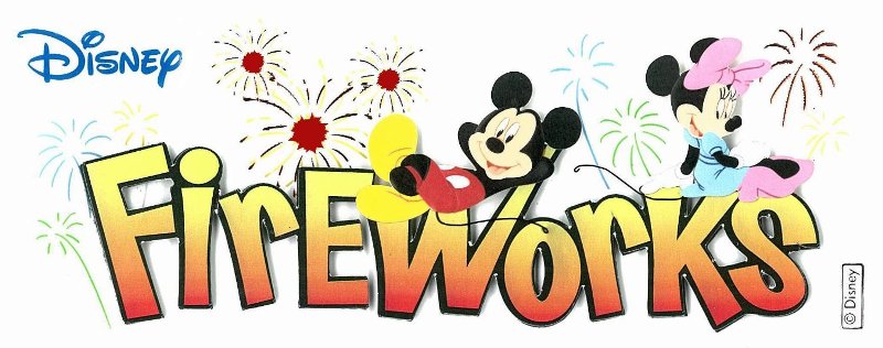 EK Disney Dimensional Title Sticker - Mickey Fireworks