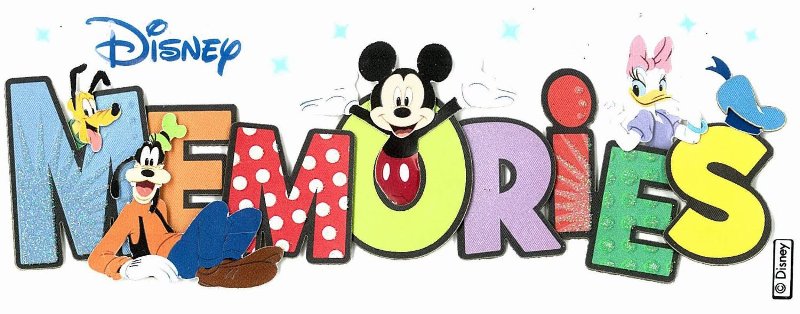 EK Disney Dimensional Title Sticker - Mickey Memories