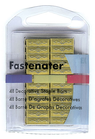 EK Fastenater Staples 48 pc Brass Paris