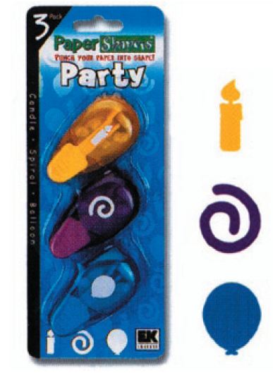 EK Paper Shapers Set - 3 pc. Vertical Party