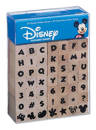 EK Disney Rubber Stamp Set ABC Mickey