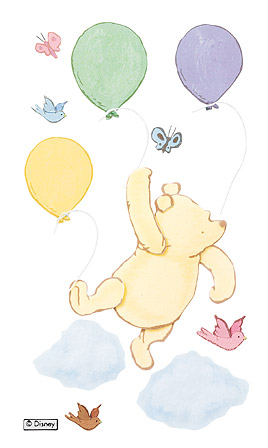 EK Disney 3D Sticker Classic Pooh & Balloons