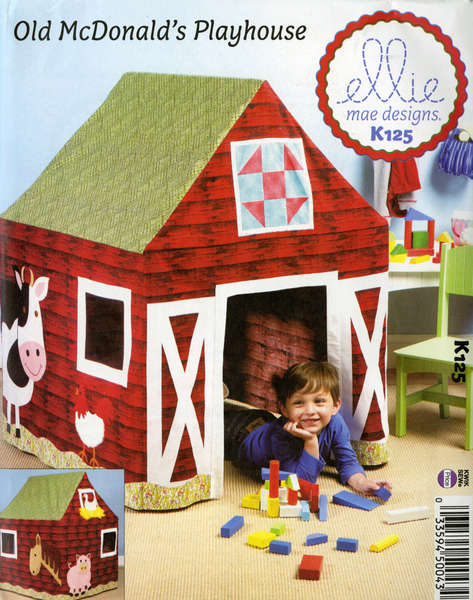 Ellie Mae Designs - Old McDonald's Playhouse (Pattern for a Card Table Playhouse)
