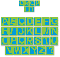 Ellison Design Thick Cut Alphabets - Crop It