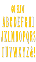 Ellison Design Thick Cut Alphabets - Slim Line, Upper, Lower & Numbers