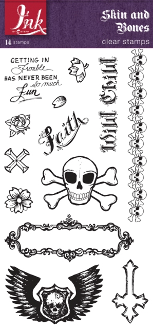 Ink by Steph - Clear Stamps - Skin and Bones