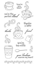 Fiskars Clear Stamps - 4x8 - Latte Love