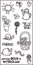 Fiskars Simple Stick Cling Rubber Stamps 4"X8" Sheet - Flower Garden