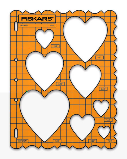 Fiskars ShapeTemplate Hearts #1